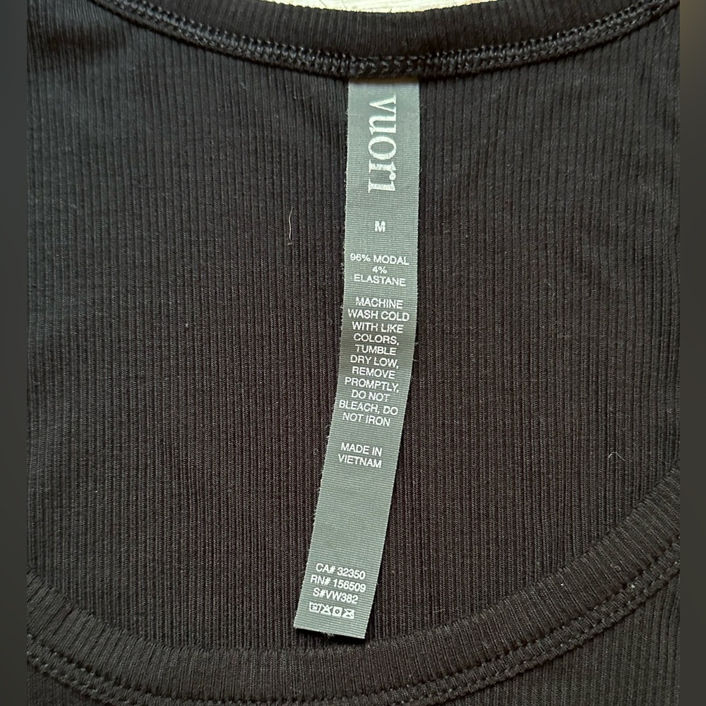Vuori Black Tank Romper with Drawstring - Picture 5 of 5